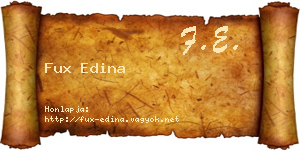 Fux Edina névjegykártya